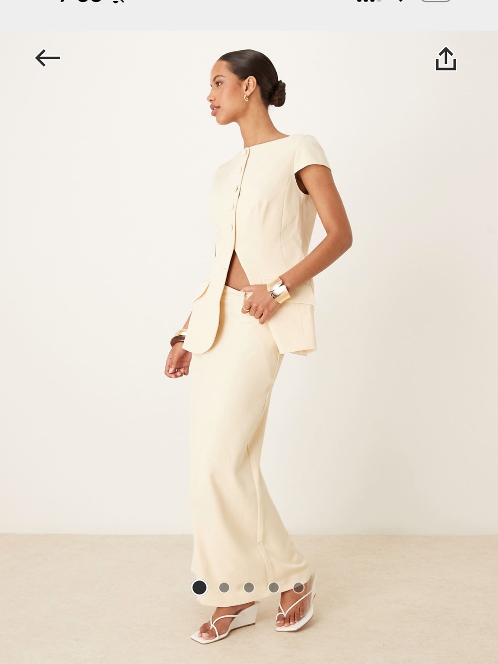 Cream/ Butter Yellow Co-ord set